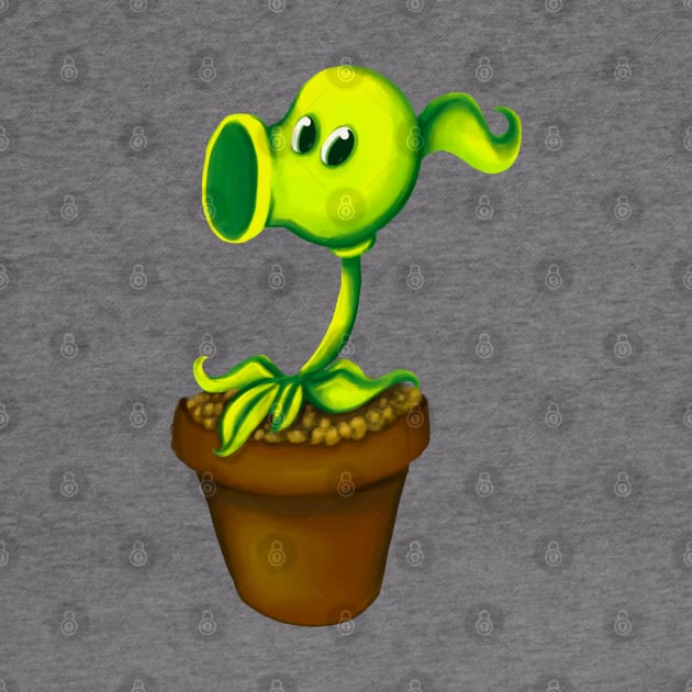 plants vs zombies: peashooter by B A3x